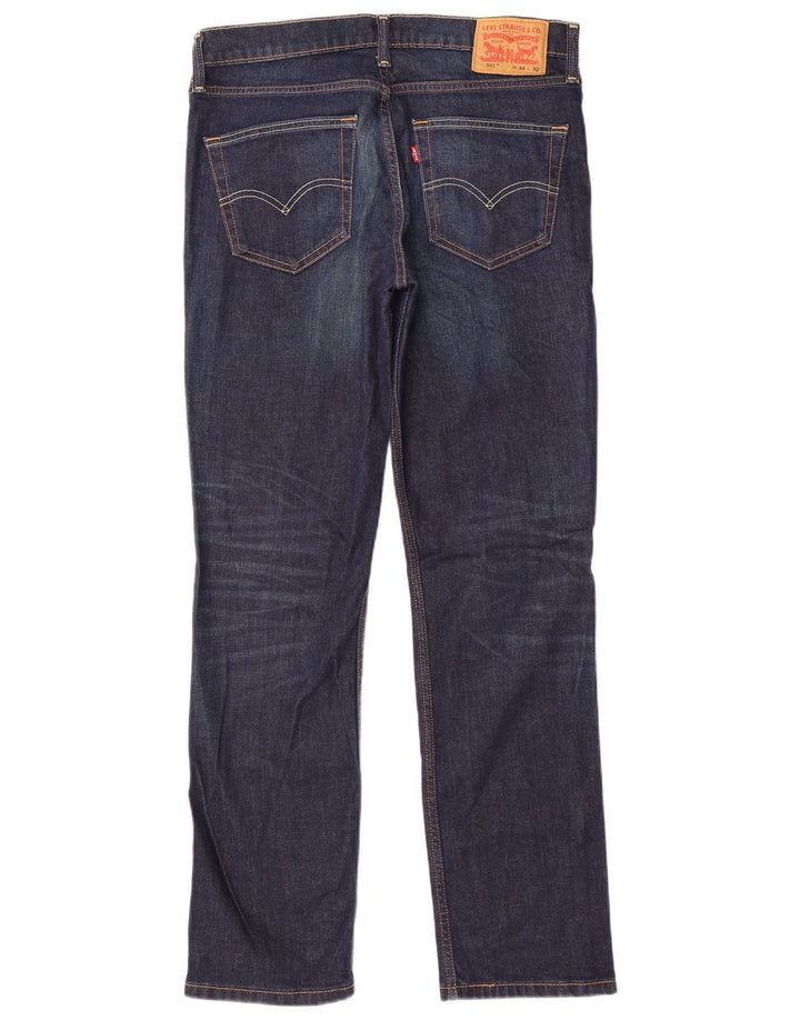 LEVI'S Vaqueros ajustados 511 para hombre W34 L32 Algodón azul marino