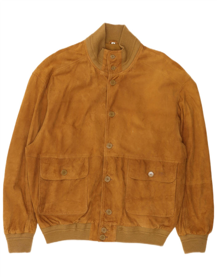 Conbipel Chaqueta bomber de ante para hombre IT 56 2XL Cuero beige