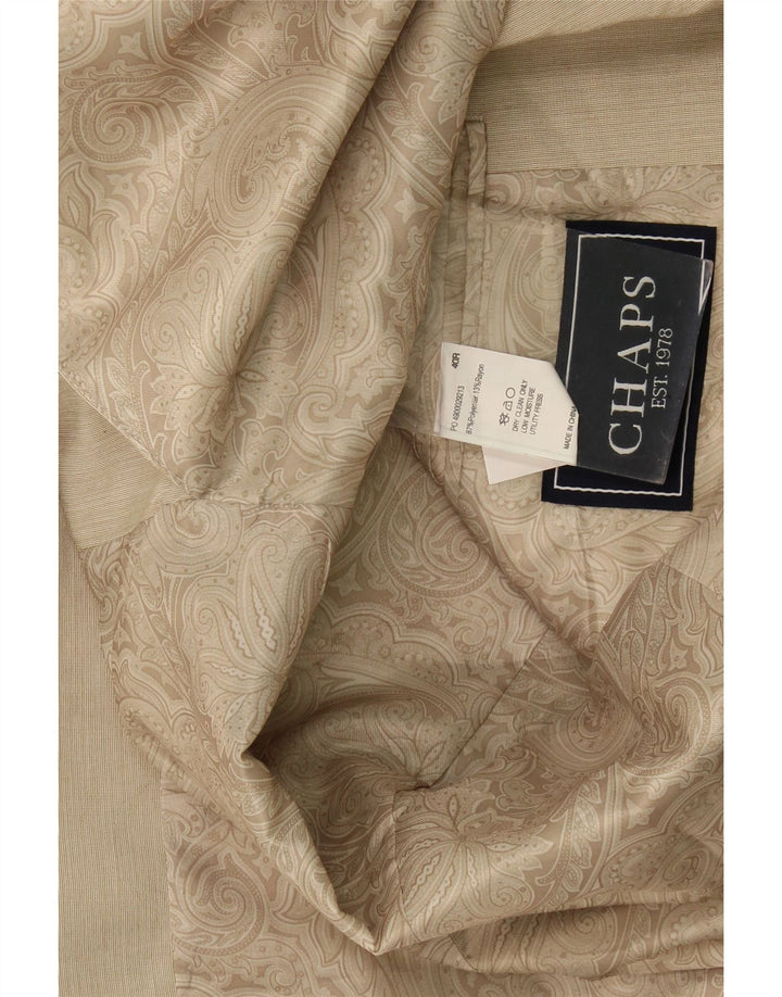 Chaps Chaqueta tipo blazer de 2 botones para hombre UK 40 Large Beige Poliéster