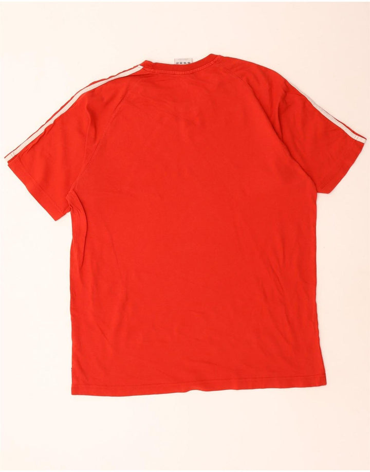 Adidas - Camiseta para hombre, talla grande, color rojo, algodón