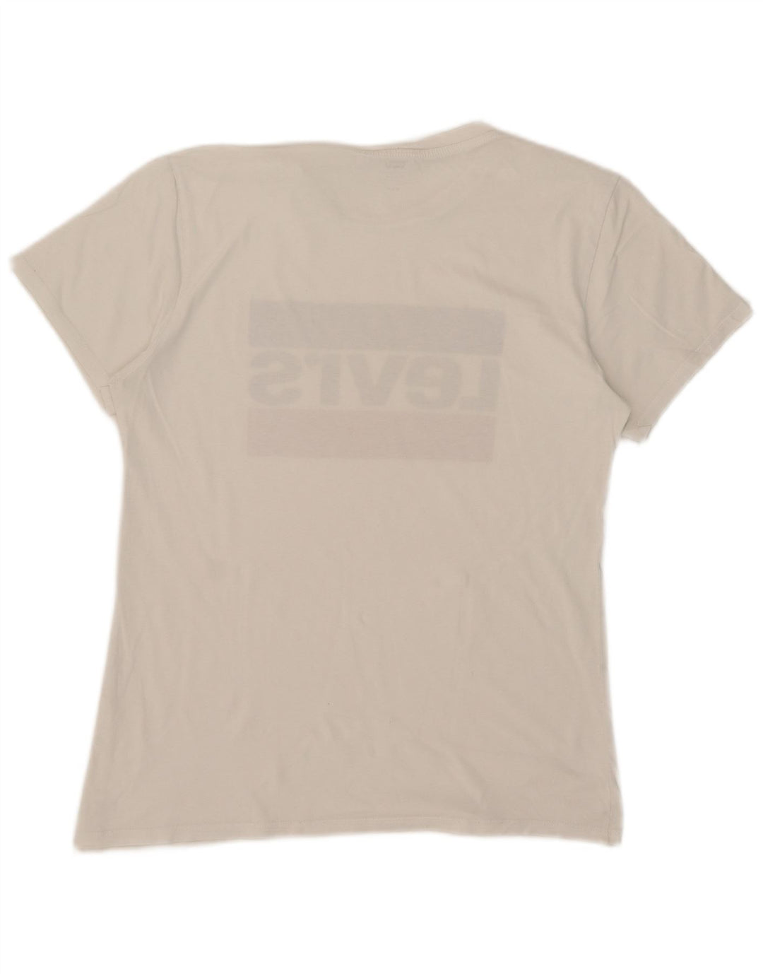 Levi's - Camiseta gráfica para mujer, talla 40, talla mediana, color blanco