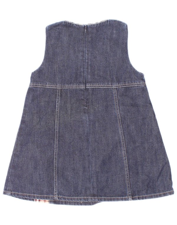 Burberry Vestido Vaquero Sin Mangas Bebé Niña 6-9 Meses Algodón Azul