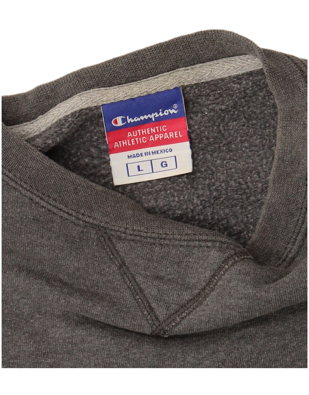 CHAMPION Sudadera para hombre Jumper Large Gris Algodón