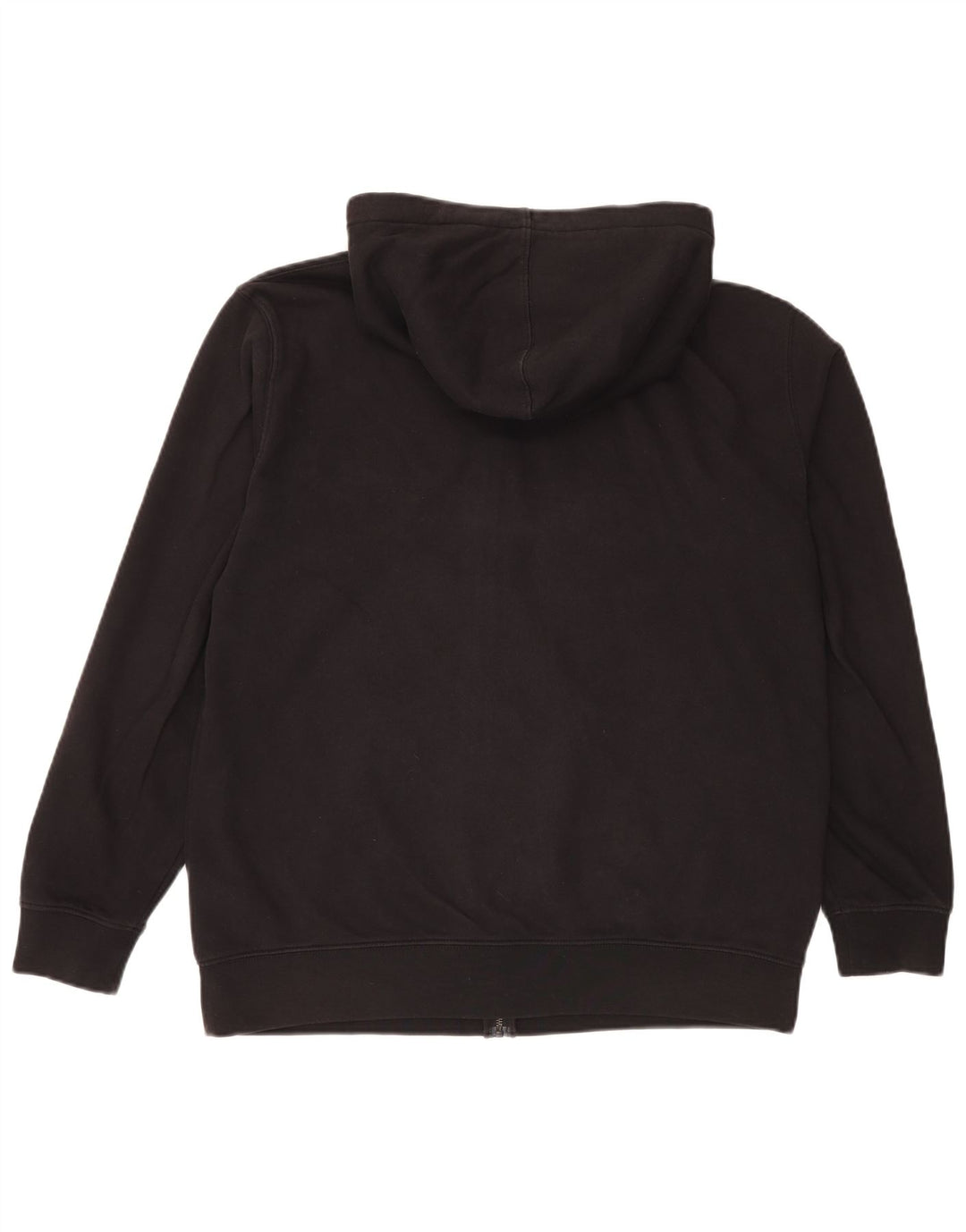 Vans Hombre Zip Sudadera Con Capucha Suéter Mediano Negro Algodón