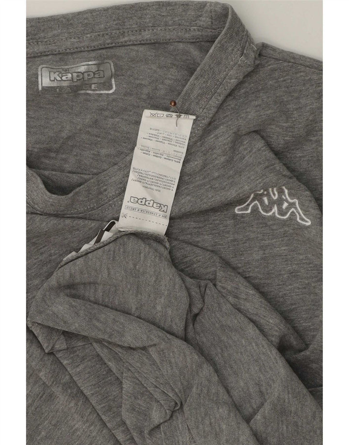 Camiseta Kappa Hombre Top Grande Gris Algodón