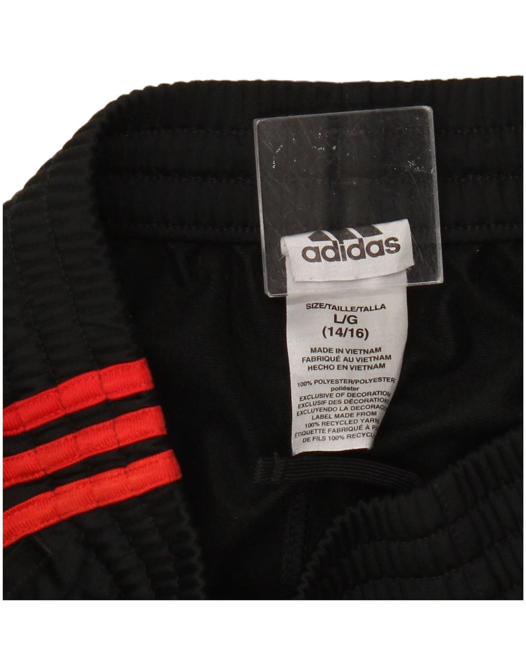 Adidas Pantalones de chándal para niño Joggers 12-13 años Grande Negro Poliéster