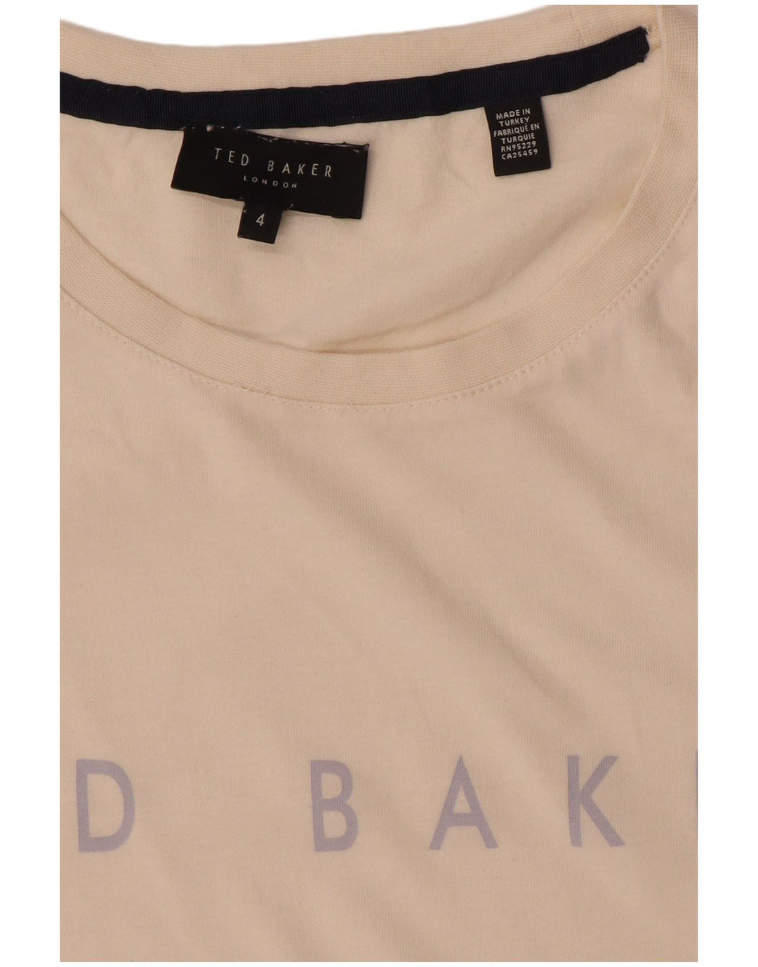Ted Baker Camiseta gráfica para hombre talla 4 grande blanco