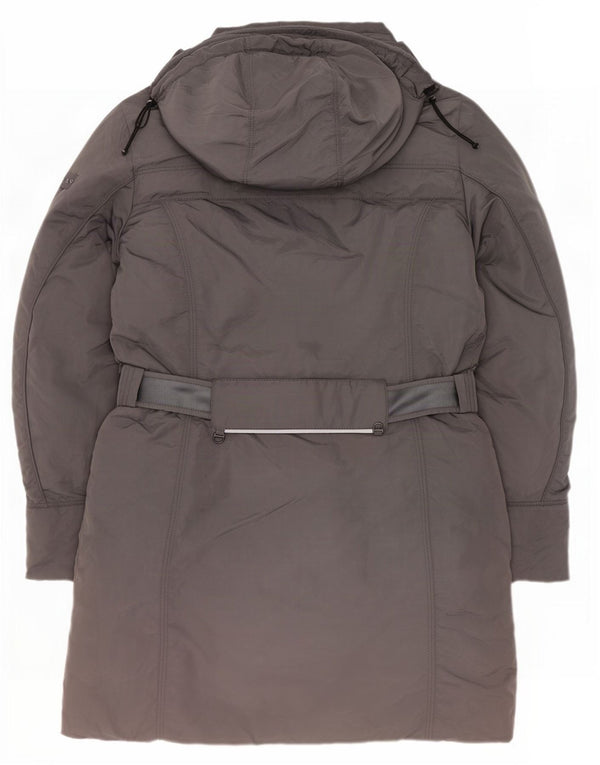 PEUTEREY Womens Hooded Padded Coat IT 48 XL Grey Polyamide