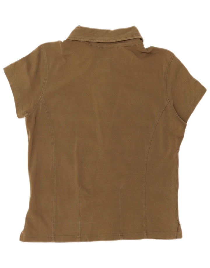 NAPAPIJRI Polo gráfico para mujer UK 42 Medium Khaki