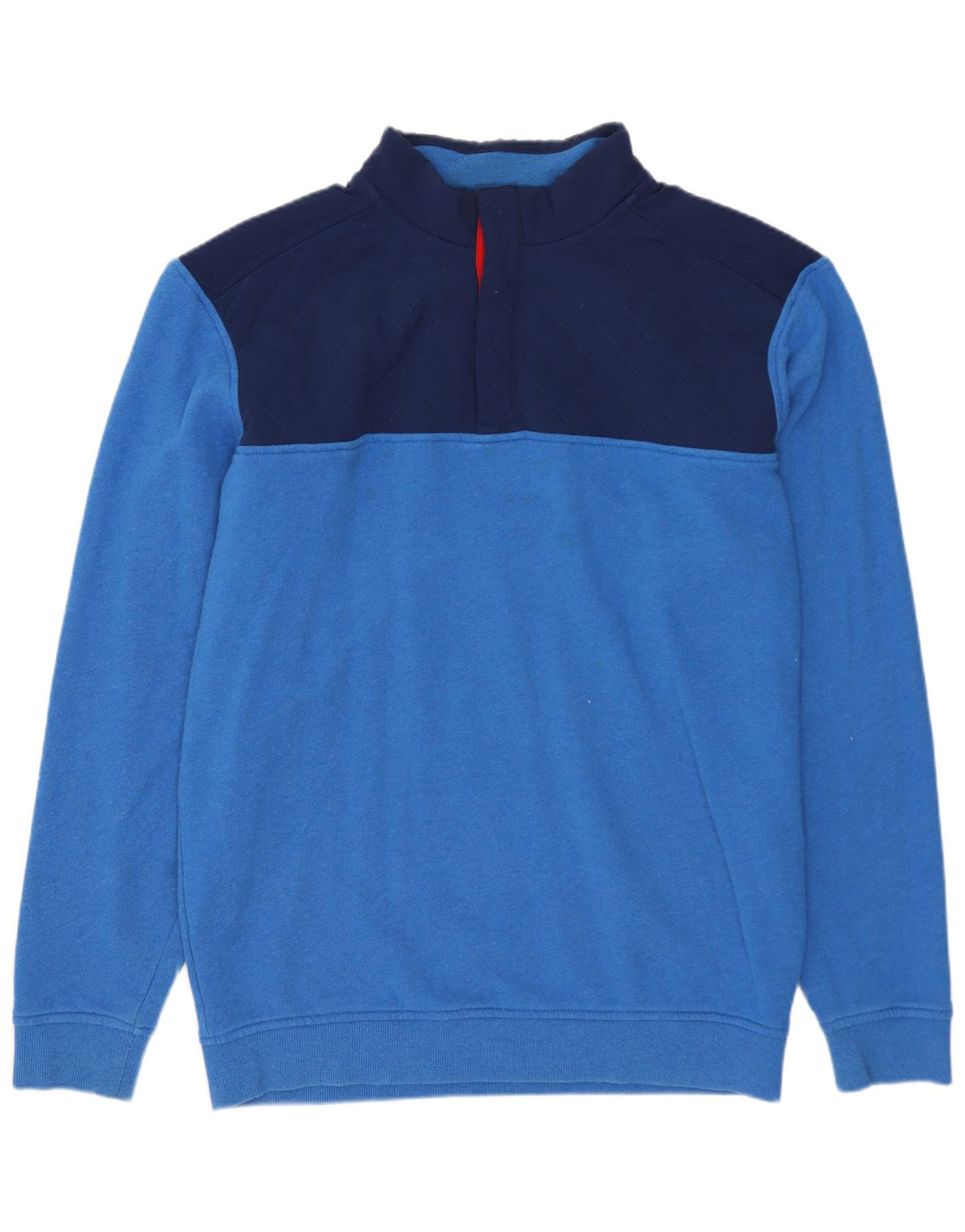 VINEYARD VINES Sudadera con cuello y botones para hombre Jumper Azul medio Colorblock