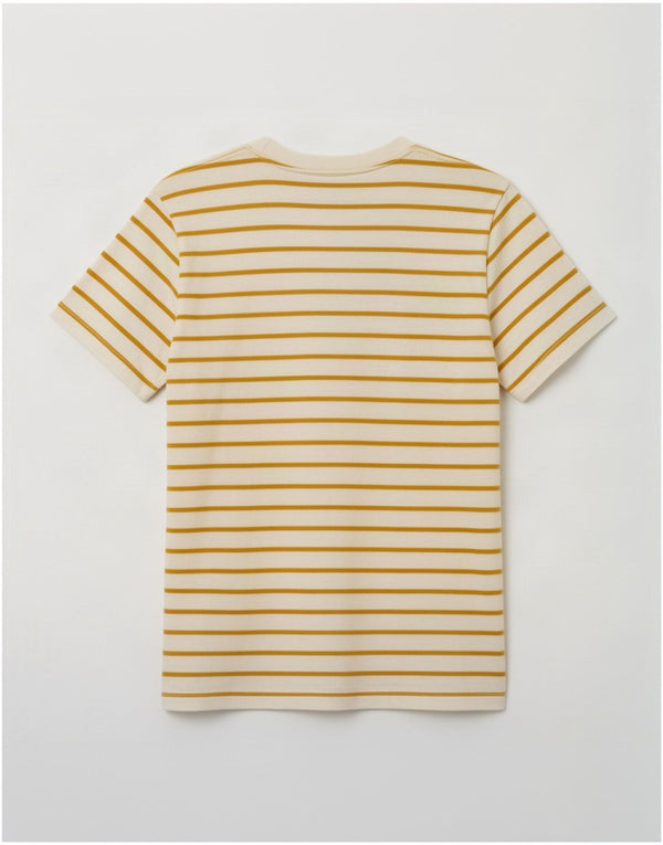 Joules Top Mujer Manga Larga UK 40 XL Algodón A Rayas Blanco