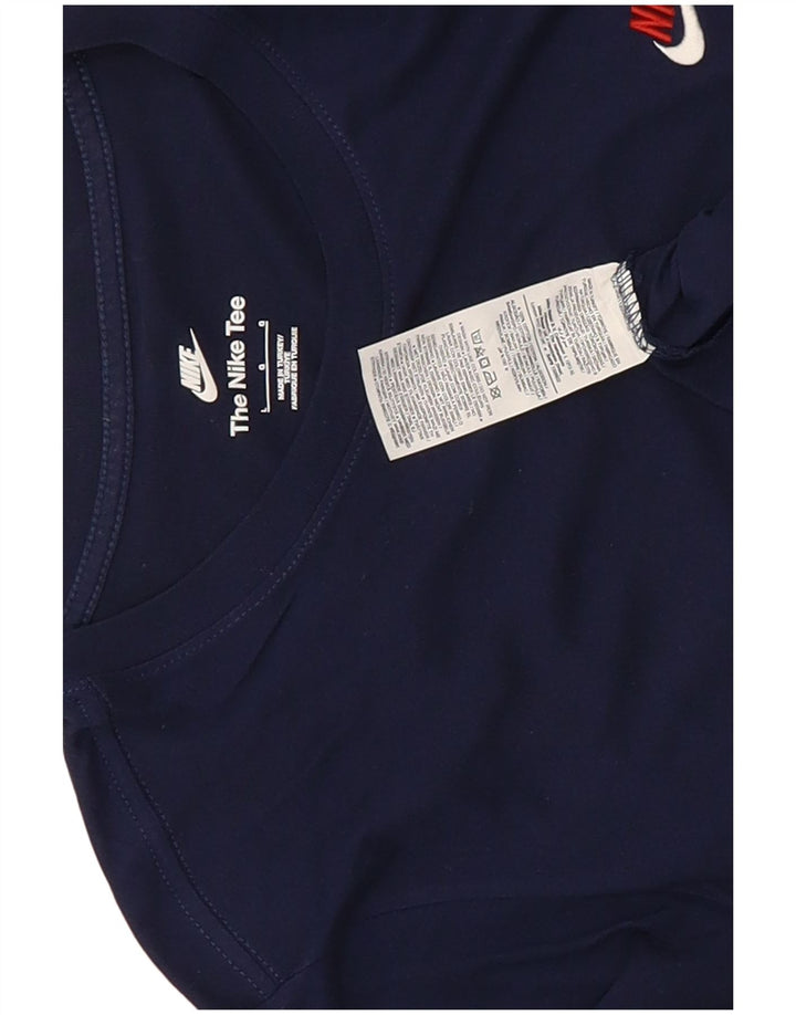 Camiseta Nike Hombre Top Grande Azul Marino Algodón