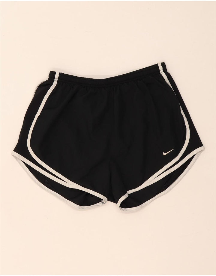 Nike - Pantalones cortos deportivos Dri Fit para mujer, talla M, poliéster negro