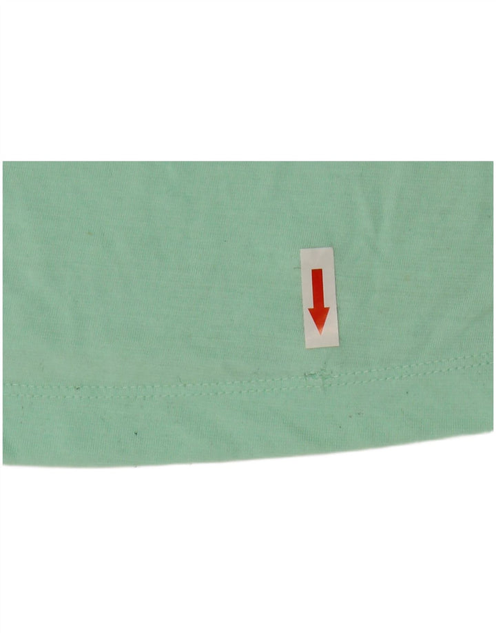 Nike Camiseta gráfica para mujer Top UK 10 Small Verde Poliéster