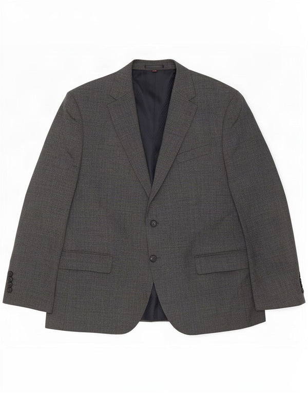 Marks & Spencer Chaqueta Blazer de 2 Botones para Hombre Talla 44 2XL Gris Lana Nueva
