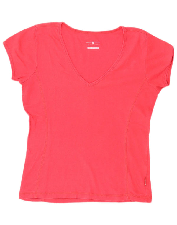 CHAMPION Camiseta Heritage Fit para mujer, talla 40, talla grande, color rosa