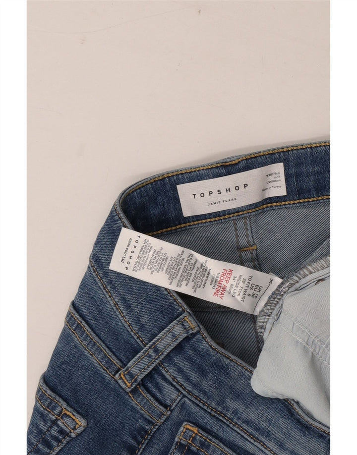 Vaqueros acampanados Jamie para mujer de Topshop W28 L34 Algodón azul