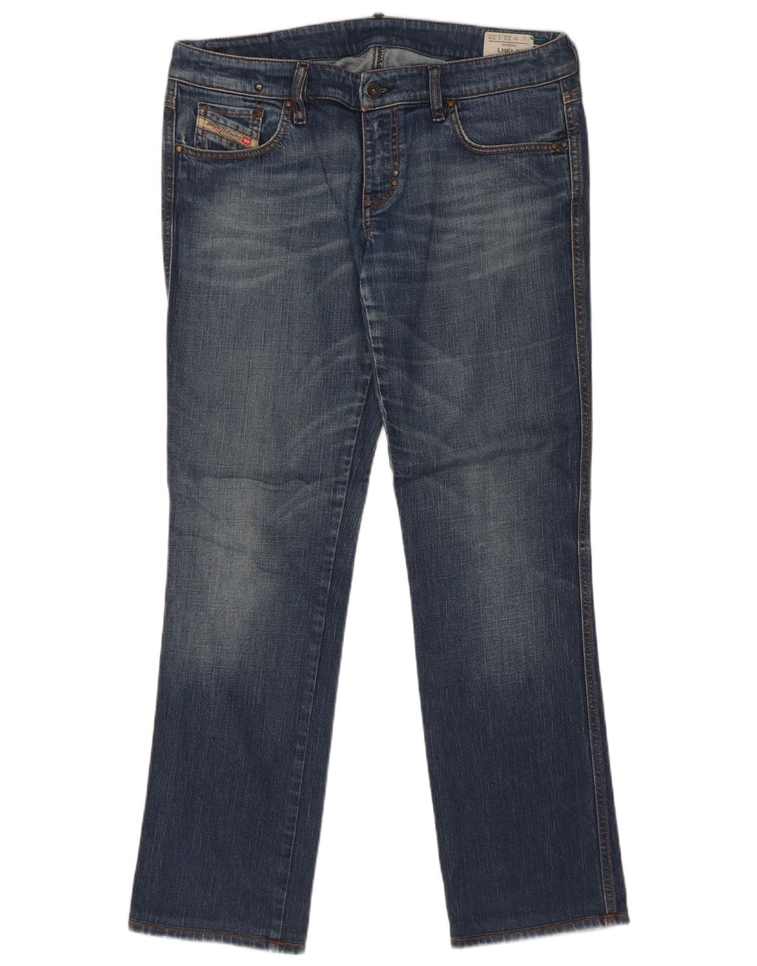Diesel Mujer Lhela Vaqueros Rectos W32 L32 Algodón Azul