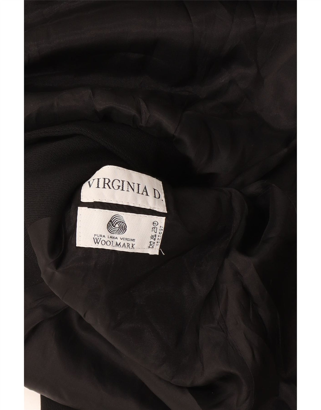 Vintage mujer longline 4 botón Blazer chaqueta Reino Unido 14 medio negro