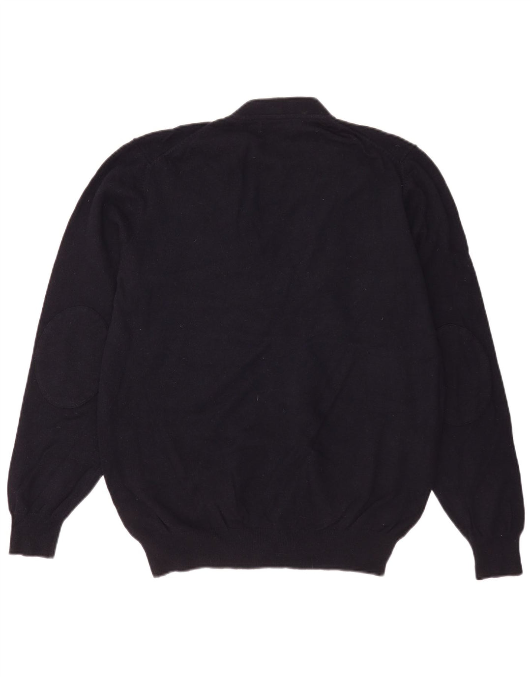 Massimo Dutti Jersey Cárdigan Hombre XL Lana Azul Marino
