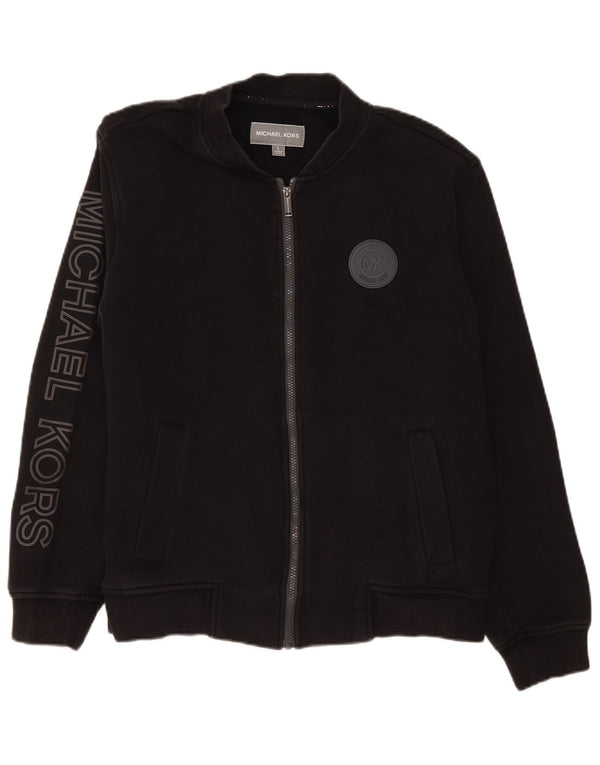 Michael Kors Mens Graphic Chándal Top Chaqueta Grande Algodón Negro