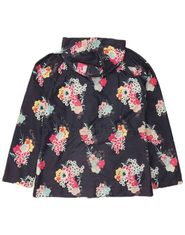 Chaqueta impermeable con capucha para mujer Animal UK 8 Small Poliéster floral azul marino