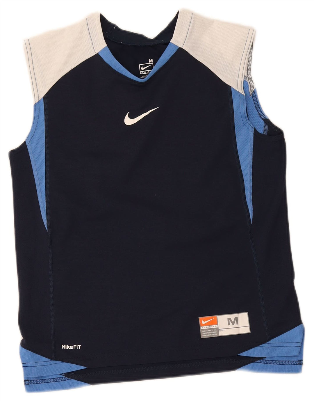 Nike - Camiseta sin mangas para niño (10-11 años), color azul marino mediano