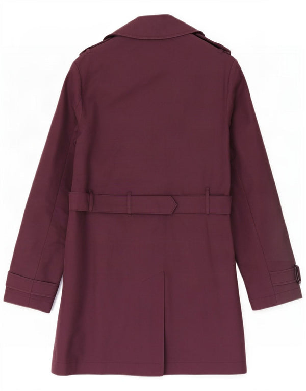 Jack Wills Gabardina para mujer UK 10 Small Granate Algodón