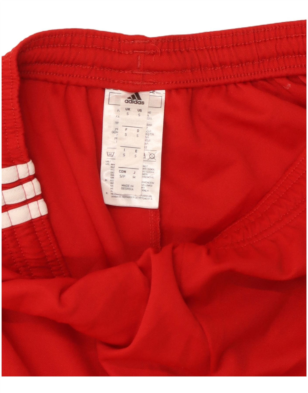 Adidas - Pantalones cortos deportivos Aeroready para hombre, ajuste relajado, poliéster rojo pequeño