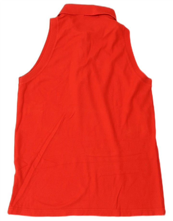 FILA Polo sin mangas para mujer IT 46 Large Red Cotton