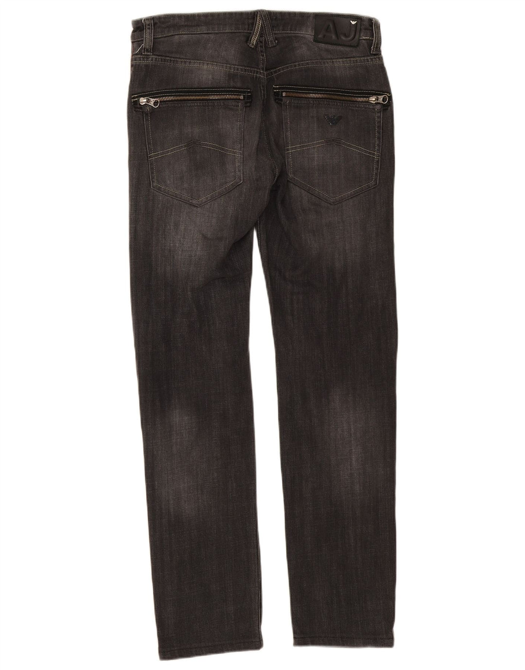 Armani Mens Slim Jeans W31 L30 Algodón Gris