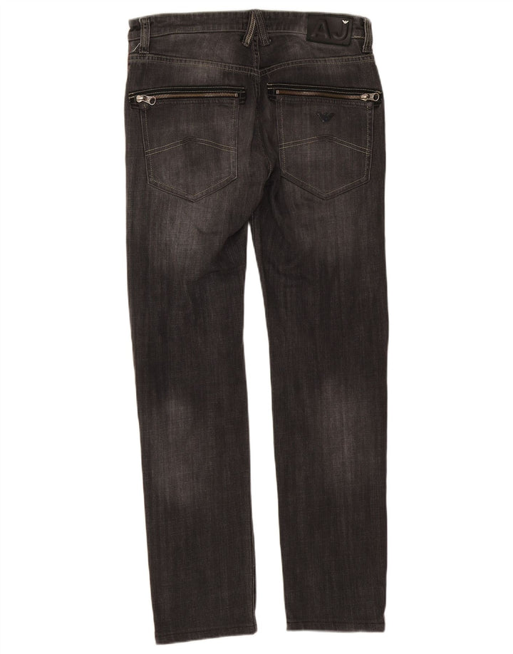 Armani Mens Slim Jeans W31 L30 Algodón Gris