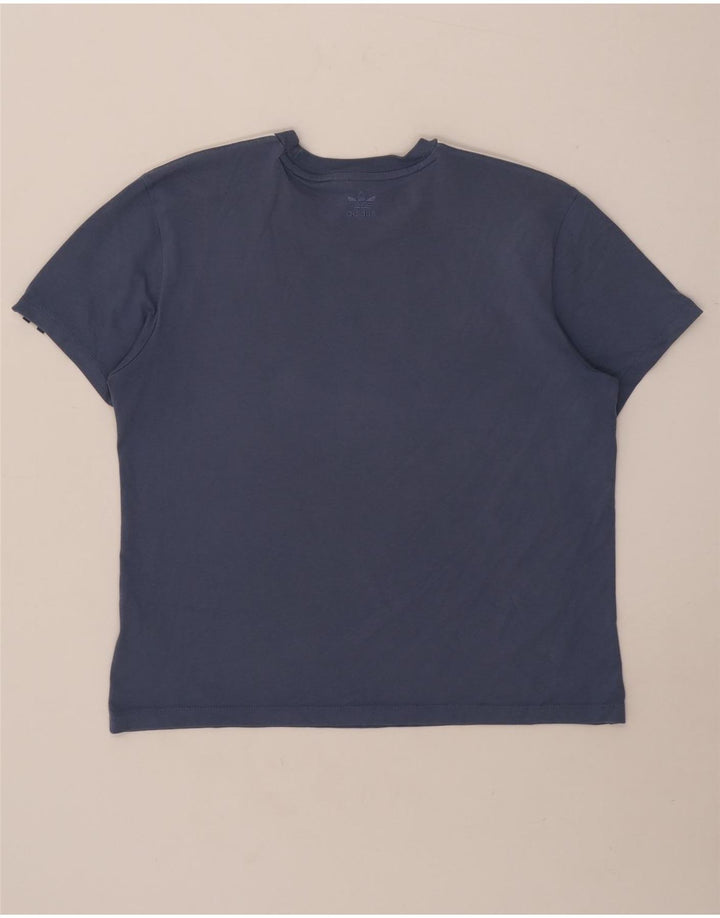 Adidas - Camiseta para mujer (talla 40), color azul medio, algodón