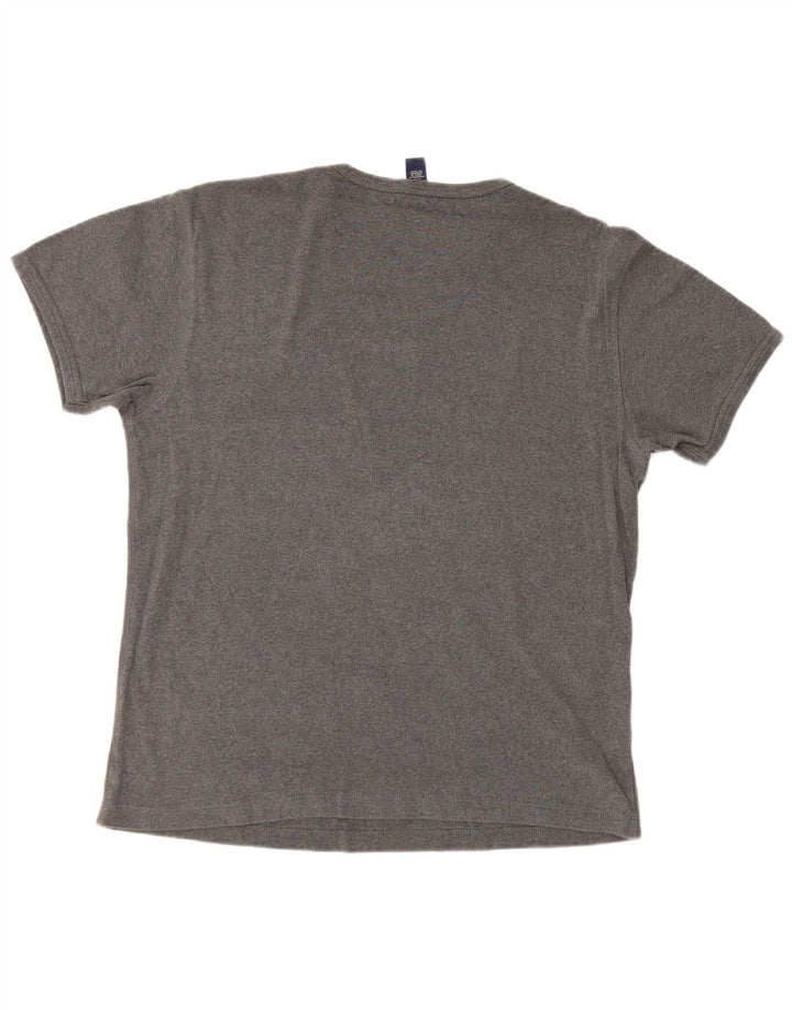 Camiseta Gap Hombre Top XL Algodón Gris
