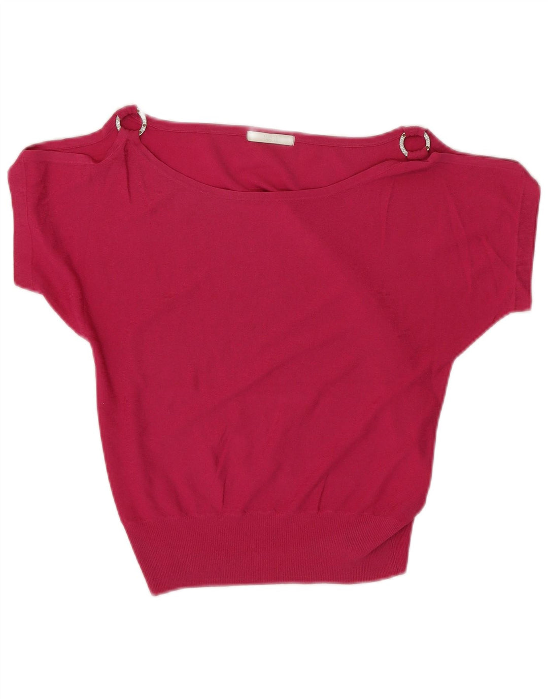 Marks & Spencer Blusa corta con hombros descubiertos para mujer UK 10 Small Pink