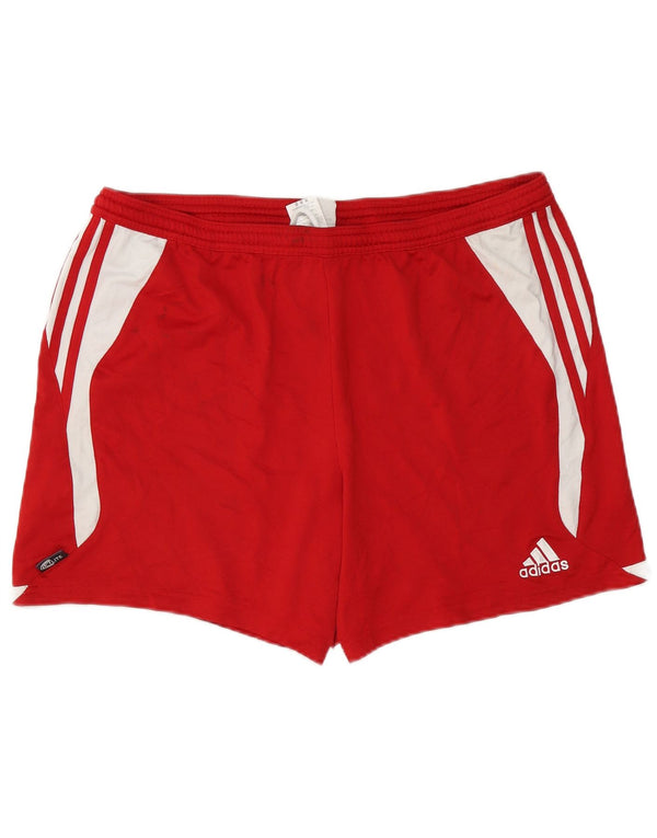 Adidas Mens Climalite Sport Shorts XL Rojo Colorblock Poliéster