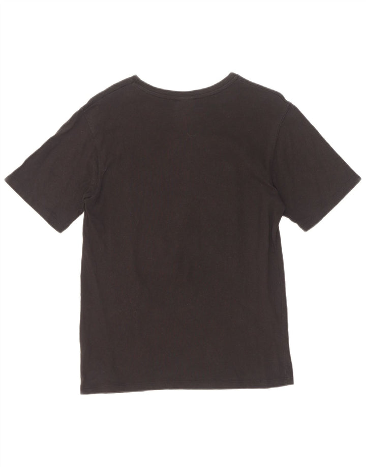 Zara Hombre Camiseta Gráfica Top Pequeño Negro