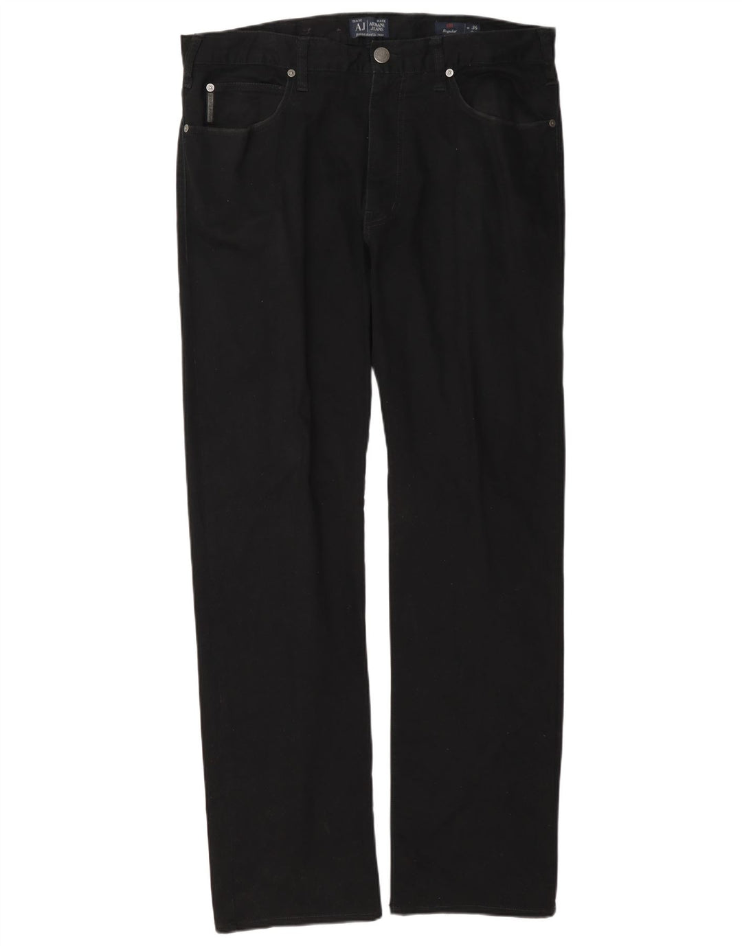 Vaqueros Armani Hombre Rectos W36 L34 Algodón Azul Marino