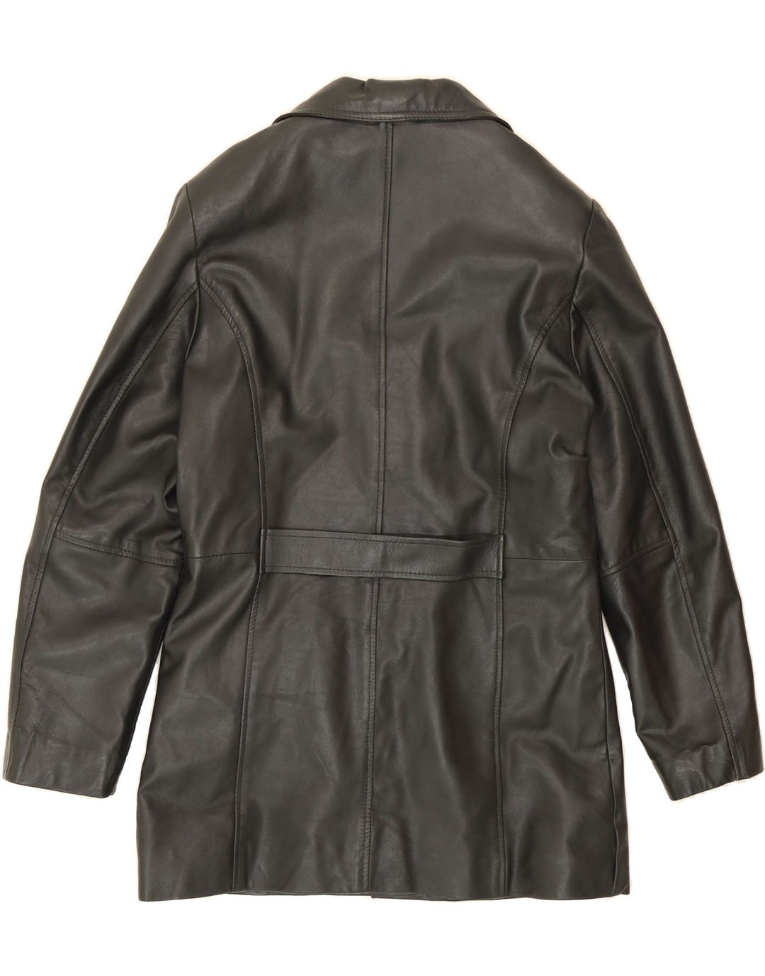 VINTAGE Womens Leather Coat UK 18 XL  Black Leather Vintage Vintage and Second-Hand Vintage from Messina Hembry 