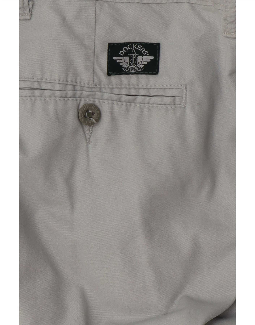 Dockers Pantalón chino con pinzas para hombre W42 L29 Gris