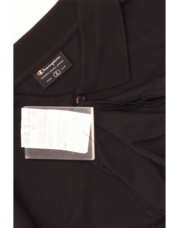 Champion Polo Hombre Pequeño Algodón Negro