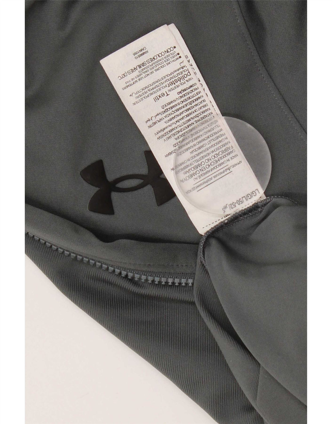 Under Armour Hombre Chándal Top Chaqueta Grande Gris Colorblock Poliéster