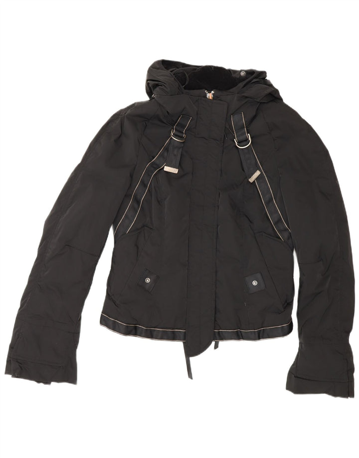 Marithe Francois Girbaud Chaqueta acolchada con capucha para mujer IT 42 Medium Black