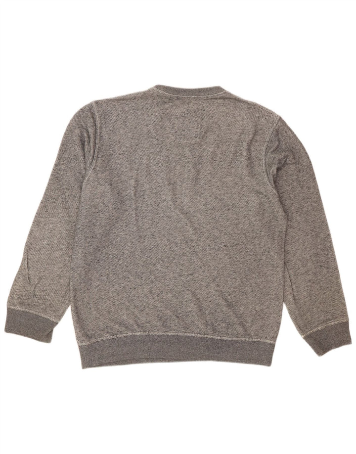 Crew Clothing Hombre Sudadera Jumper Gris Medio Algodón Moteado