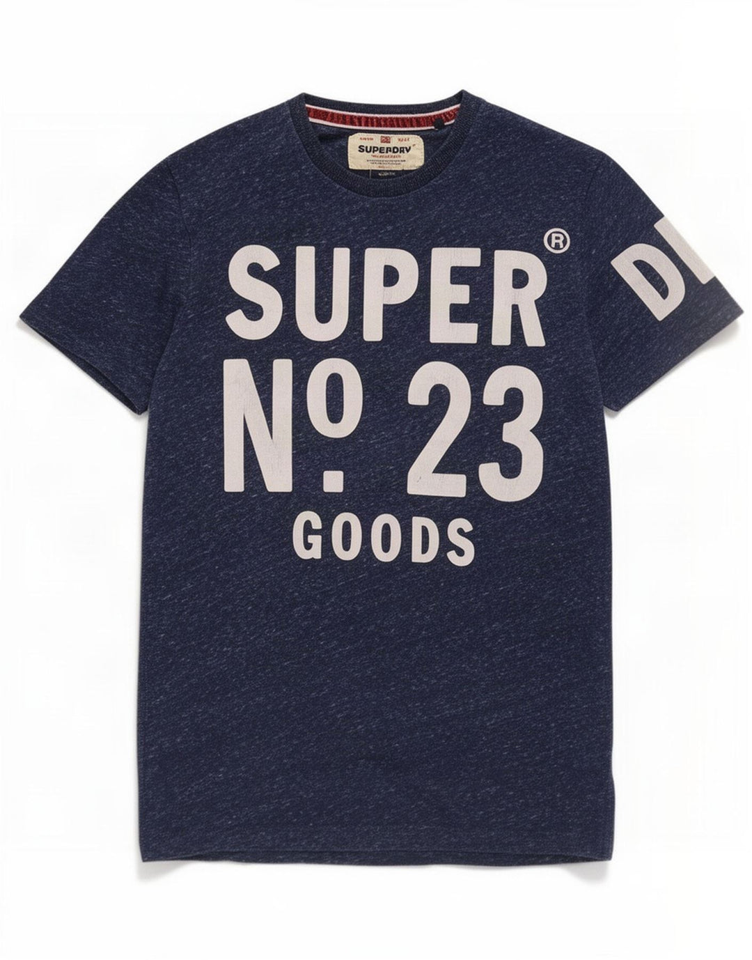 Superdry Camiseta gráfica para hombre Top pequeño de poliéster moteado en azul marino