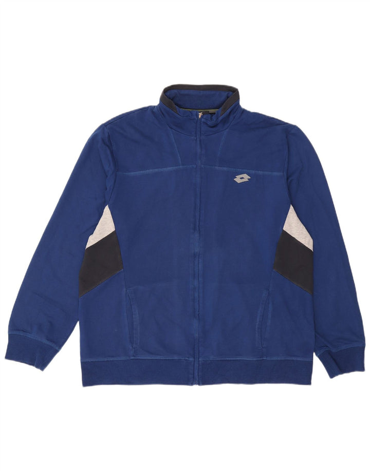Lotto Hombre Chándal Top Chaqueta XL Azul Colorblock