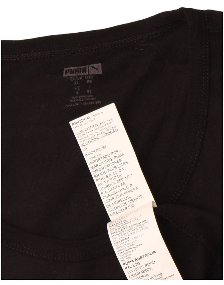 Puma Hombre Chaleco Top XL Algodón Negro