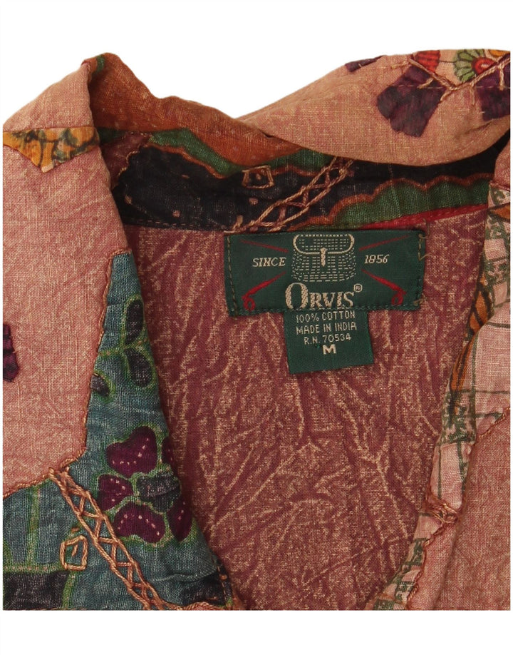ORVIS Chaqueta de lona extragrande para mujer Reino Unido 14 Marrón medio Estampado animal