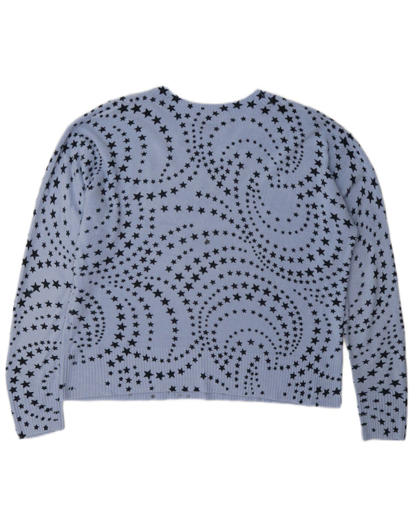 Marks & Spencer Suéter con Cuello en V para Mujer UK 46 Grande Azul