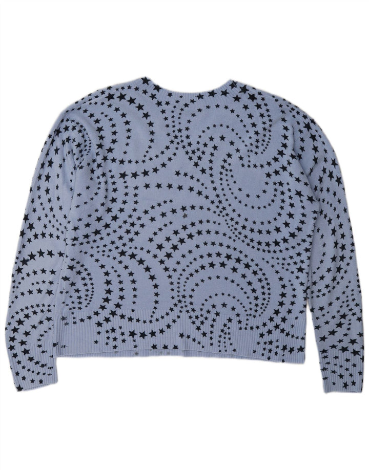 Marks & Spencer Suéter con Cuello en V para Mujer UK 46 Grande Azul